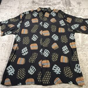 Riscatto Italia Men's Short Sleeve Button Up Shirt Size XL Vintage